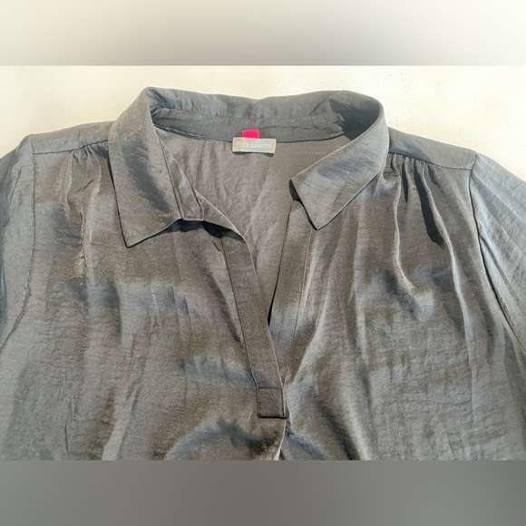 NEW Plus Size Vince Camuto Womens SplitNeck Raglan SmockCuff Sleeve Black $89 - Picture 8 of 9